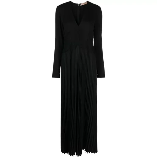 V-neck maxi dress , female, Sizes: S, XS, M, 2XS - Twinset - Modalova