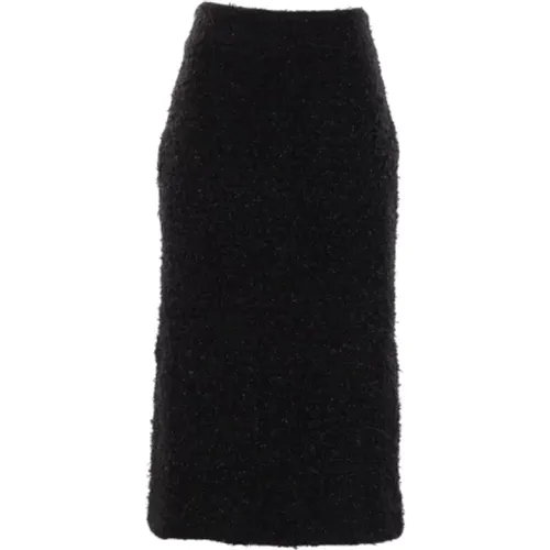 Tweed Pencil Skirt , female, Sizes: M, L - Balenciaga - Modalova