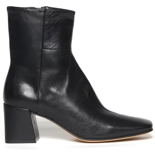 Leather ankle boot 6185 , female, Sizes: 3 UK, 4 UK, 4 1/2 UK - Pomme D'or - Modalova