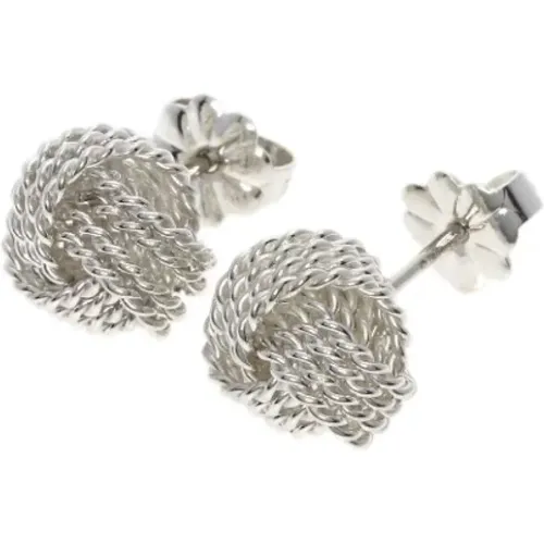 Pre-owned Jewellery, female, , Size: ONE SIZE Pre-owned Silver earrings - Tiffany & Co. Pre-owned - Modalova