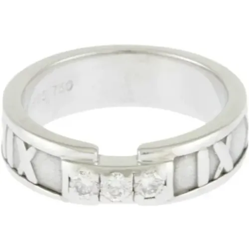 Pre-owned Jewellery, female, , Size: ONE SIZE Pre-owned White Gold rings - Tiffany & Co. Pre-owned - Modalova