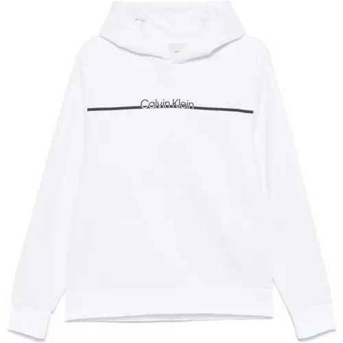 Hoodies, male, , Size: L Classic Hood Sweatshirt - Calvin Klein - Modalova