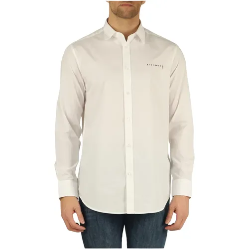 Cotton Logo Shirt , male, Sizes: XL, S, M, L - Richmond - Modalova