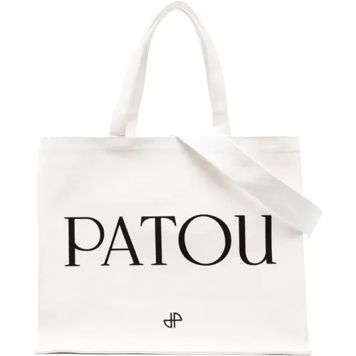 Tote Bags, female, , Size: ONE SIZE Logo Print Tote Bag - Patou - Modalova