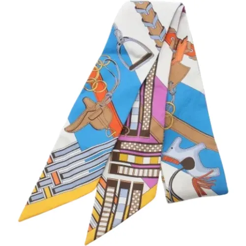 Pre-owned Scarves, female, , Size: ONE SIZE Pre-owned Silk scarves - Hermès Vintage - Modalova