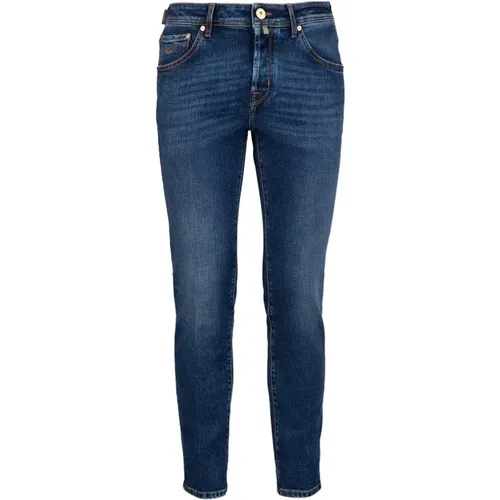 Slim Fit Solid Color Jeans , male, Sizes: W40, W36, W38 - Jacob Cohën - Modalova