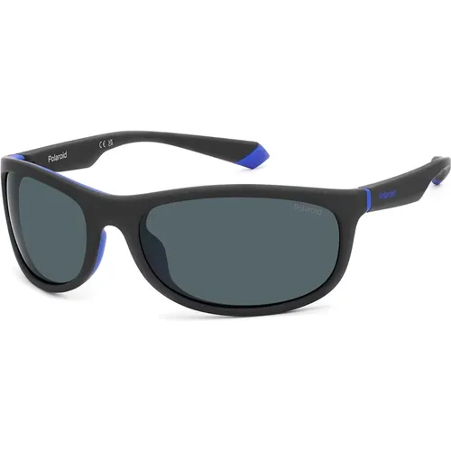 Sunglasses, unisex, , Size: 64 MM Matte /Blue Sunglasses - Polaroid - Modalova