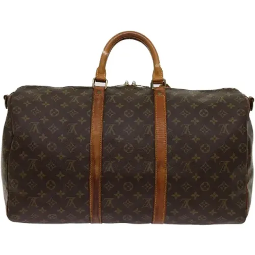 Pre-owned Weekend Bags, female, , Size: ONE SIZE Pre-owned Canvas travel-bags - Louis Vuitton Vintage - Modalova