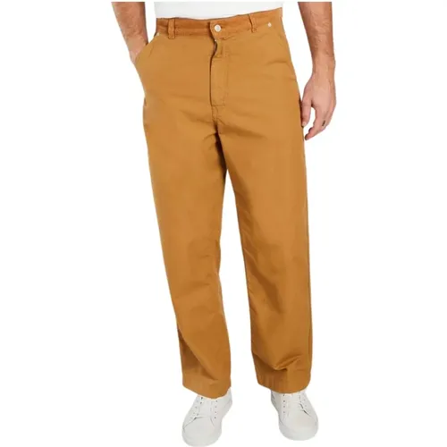 Straight Trousers, male, , Size: W33 Bi-material carpenter pants - Kenzo - Modalova