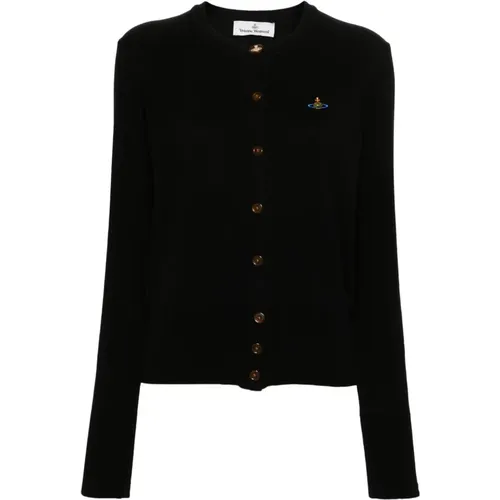 Schwarzer Cardigan Bea Stil , Damen, Größe: M - Vivienne Westwood - Modalova