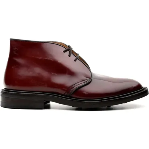 Burgundy Cordovan Boots , male, Sizes: 8 UK, 11 UK, 9 UK, 10 UK, 7 UK, 6 UK - Tricker's - Modalova