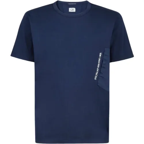 Mercerised Jersey Pocket T-shirt , male, Sizes: M, S, XL - C.P. Company - Modalova