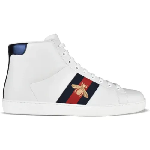 Sneakers, male, , Size: 6 US Bee Ace High-Top Sneakers - Gucci - Modalova