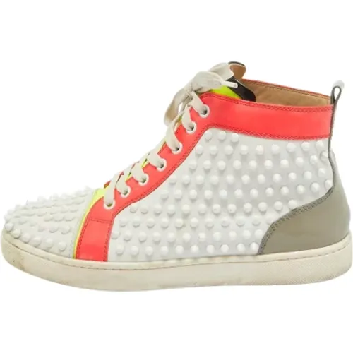 Pre-owned Sneakers, female, , Size: 10 US Pre-owned Leather sneakers - Christian Louboutin Pre-owned - Modalova