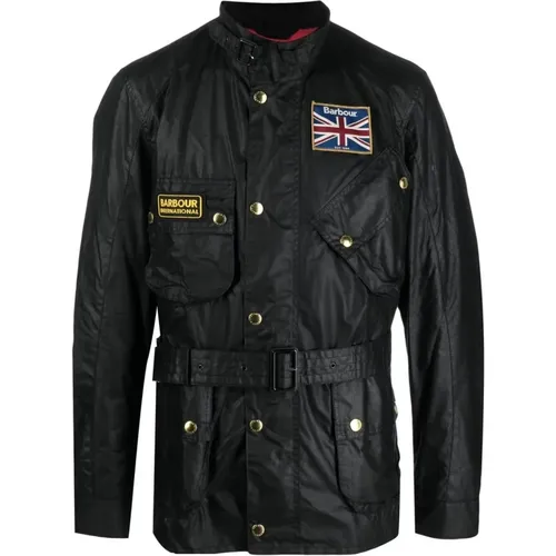 Light Jackets, male, , Size: L Union Jack International Wax Jacket - Barbour - Modalova