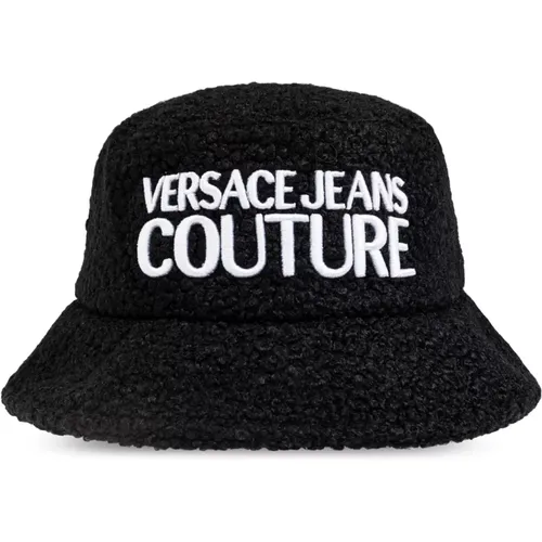 Hats, male, , Size: L Hat with embroidered logo - Versace Jeans Couture - Modalova