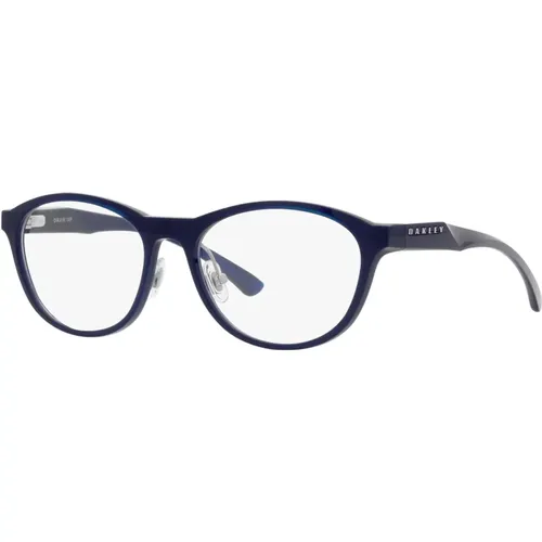 Matt Blaue Brillenfassung , unisex, Größe: 54 MM - Oakley - Modalova