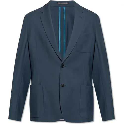 Blazers, male, , Size: L Wool blazer - Paul Smith - Modalova