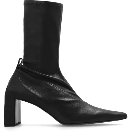 Leather heeled boots , female, Sizes: 3 UK, 6 UK, 5 UK - Jil Sander - Modalova