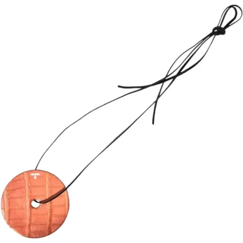 Pre-owned Jewellery, female, , Size: ONE SIZE Pre-owned Leather necklaces - Hermès Vintage - Modalova