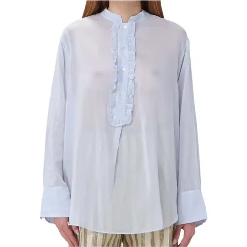 Clear Shirt Elegant Style , female, Sizes: XS - Forte Forte - Modalova