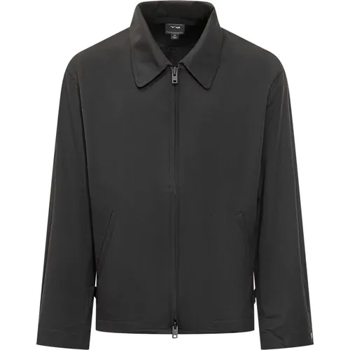 Light Jackets, male, , Size: 2XL Zip Jacket with Classic Collar - Y-3 - Modalova