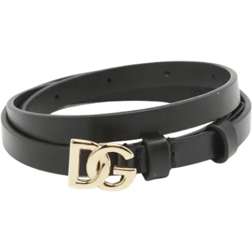 Pre-owned Leather belts , female, Sizes: ONE SIZE - Dolce & Gabbana Pre-owned - Modalova