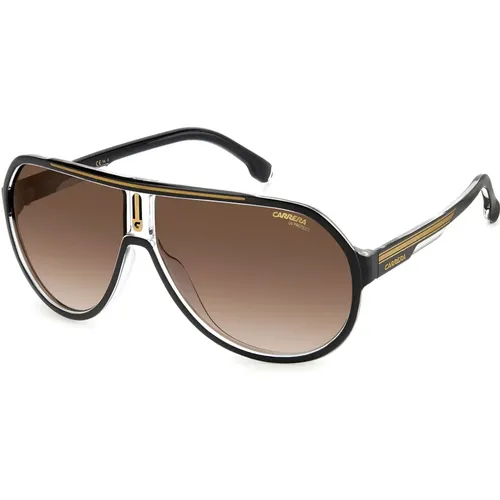Sunglasses,Schwarze Rot/Grau Getönte Sonnenbrille - Carrera - Modalova