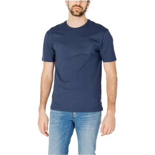 Plain Short Sleeve T-shirt , male, Sizes: L, 2XL, S, XL, M - GAS - Modalova
