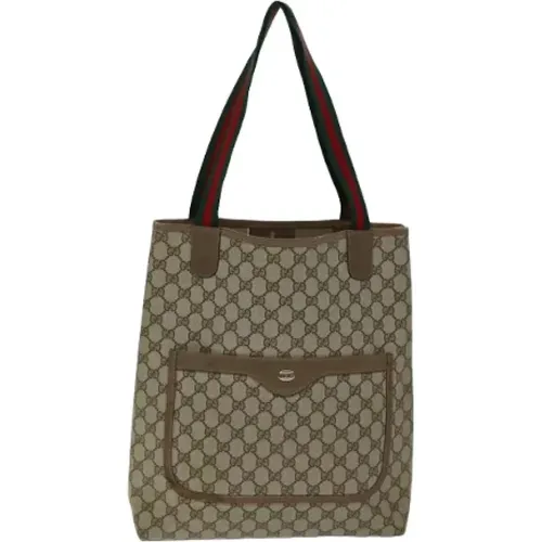 Pre-owned Tote Bags, female, , Size: ONE SIZE Pre-owned Canvas gucci-bags - Gucci Vintage - Modalova