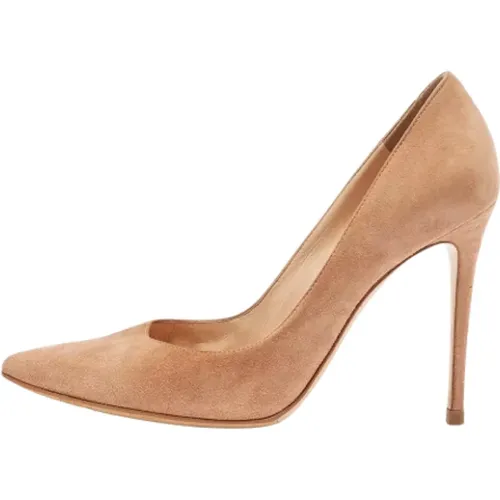 Pre-owned Pumps, female, , Size: 9 US Pre-owned Suede heels - Gianvito Rossi Pre-owned - Modalova