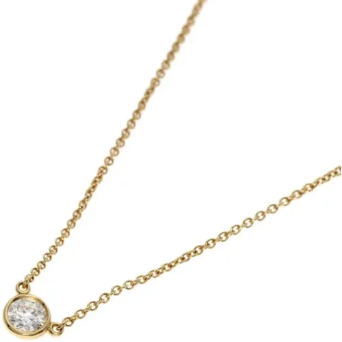 Pre-owned Gold necklaces , female, Sizes: ONE SIZE - Tiffany & Co. Pre-owned - Modalova