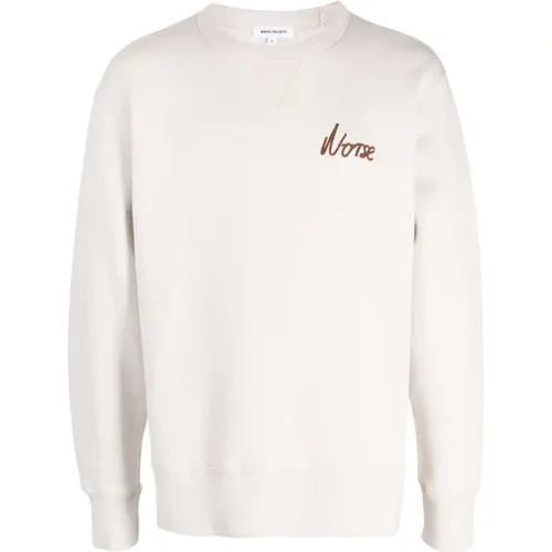 Arne Relaxed Organic Cotton Sweatshirt , male, Sizes: XL, L - Norse Projects - Modalova