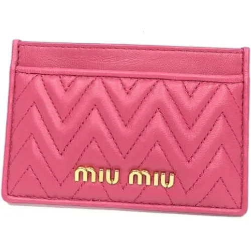 Pre-owned Fabric wallets , female, Sizes: ONE SIZE - Miu Miu Pre-owned - Modalova