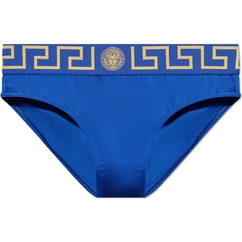 Beachwear, male, , Size: 3XL Swim briefs - Versace - Modalova