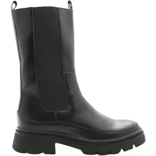 Schwarze Hohe Chelsea Boots , Damen, Größe: 36 1/2 EU - Gabor - Modalova