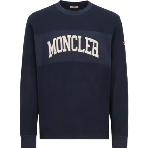 Classic Cotton Sweatshirt for Men , male, Sizes: XL - Moncler - Modalova