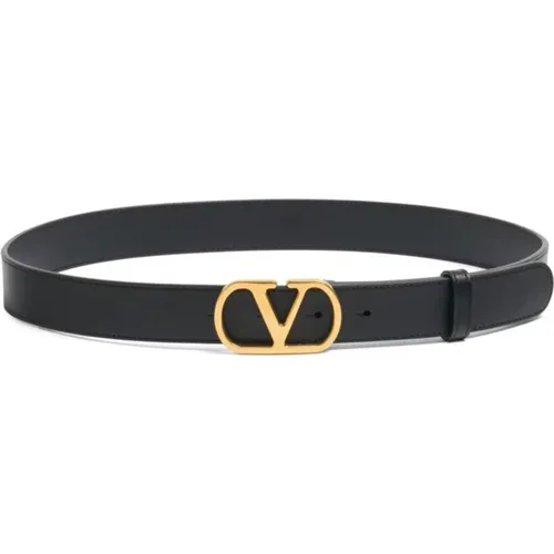 Belts, female, , Size: 95 CM V-Logo Signature Belt - Valentino Garavani - Modalova