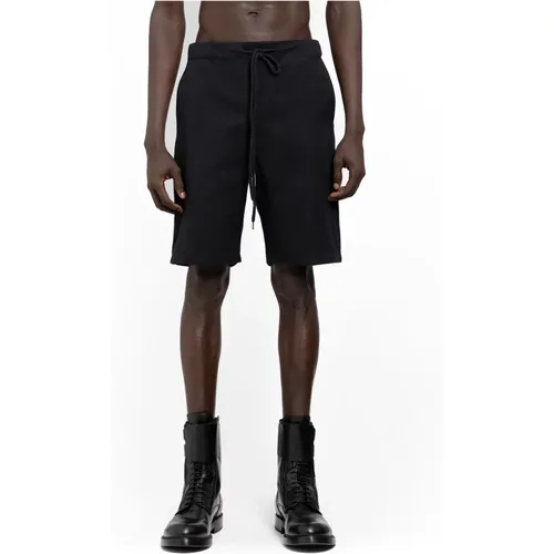 Schwarze Elastische Tailleband Kordelzug Shorts , Herren, Größe: M - DESTIN - Modalova