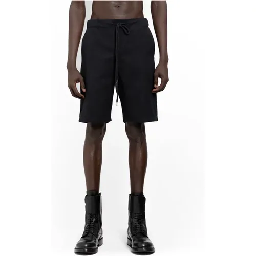 Schwarze Elastische Tailleband Kordelzug Shorts , Herren, Größe: L - Destin - Modalova