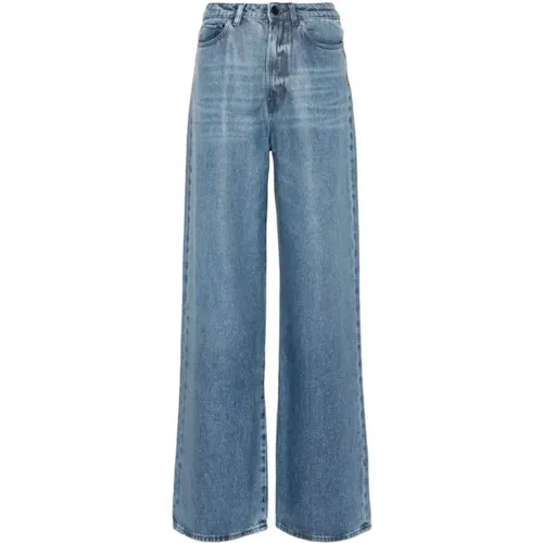 Blaue Darted Jeans , Damen, Größe: W28 - 3X1 - Modalova