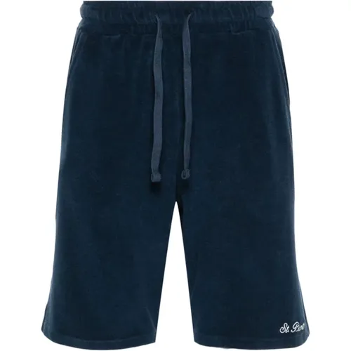 Terry Cloth Shorts with Logo , male, Sizes: M - MC2 Saint Barth - Modalova