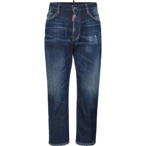 Dunkelblaue Denim Jeans , Herren, Größe: S - Dsquared2 - Modalova