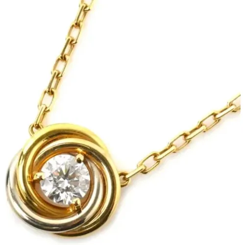 Pre-owned Jewellery, female, , Size: ONE SIZE Pre-owned Gold necklaces - Cartier Vintage - Modalova