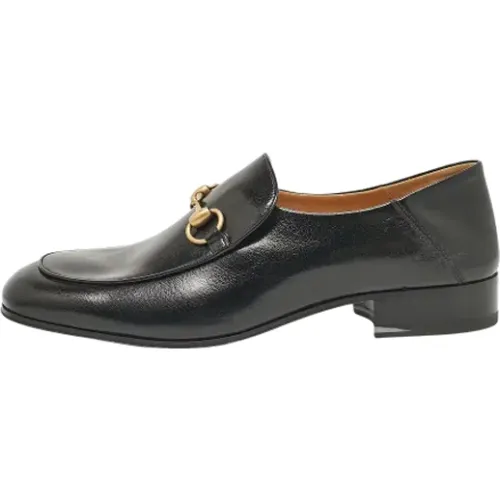 Pre-owned Leather flats , male, Sizes: 9 UK - Gucci Vintage - Modalova