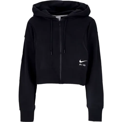 Zip-throughs, female, , Size: L Air Fleece Zip Hoodie - Nike - Modalova