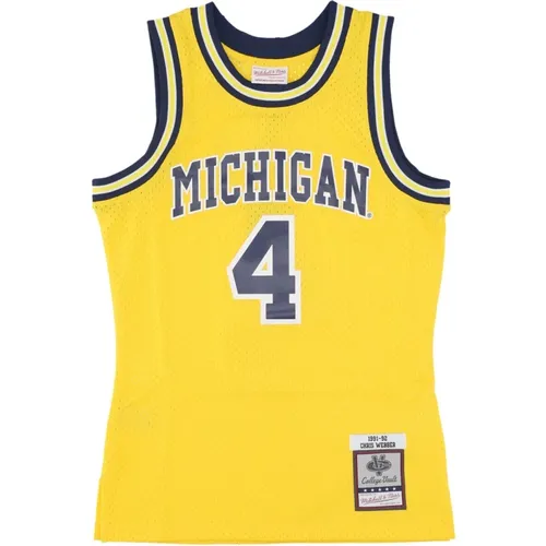 Sportswear, male, , Size: L 1991 Michigan Wolverines Basketball Tank Top - Mitchell & Ness - Modalova