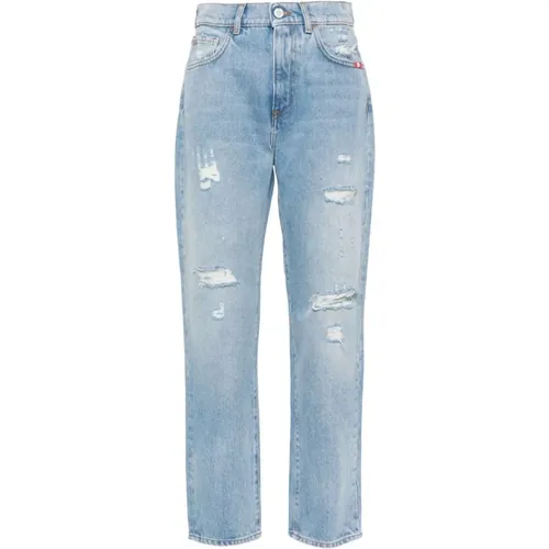 Distressed Denim Jeans , female, Sizes: W27 - Amish - Modalova