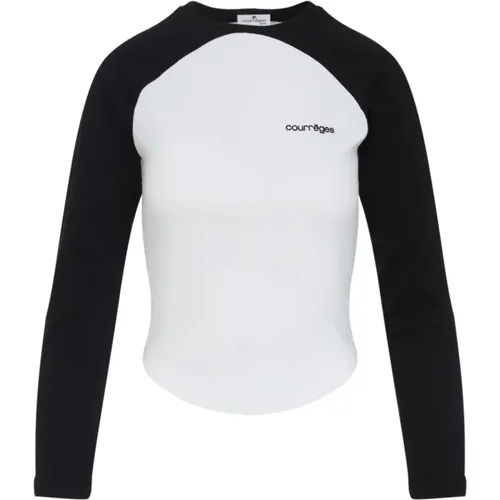 Long Sleeve Tops, female, , Size: XS T-Shirt for Women - Courrèges - Modalova