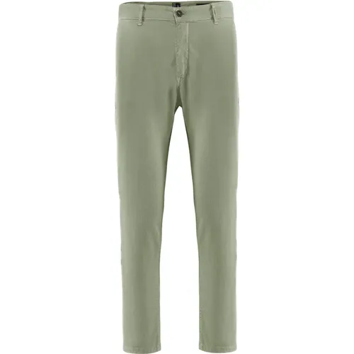 Chinos, male, , Size: W36 Stretch Cotton Piqué Chino Pants - BomBoogie - Modalova